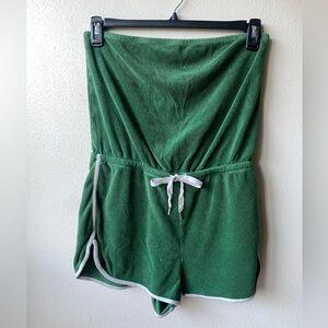 Forever 21 Green Strapless Romper